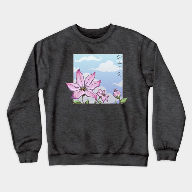 Hedgehog Flower Crewneck Sweatshirt by The Last Shaymin